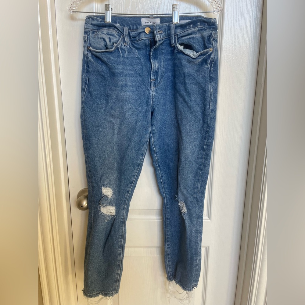 Frame Le High Skinny Crop jeans size 28